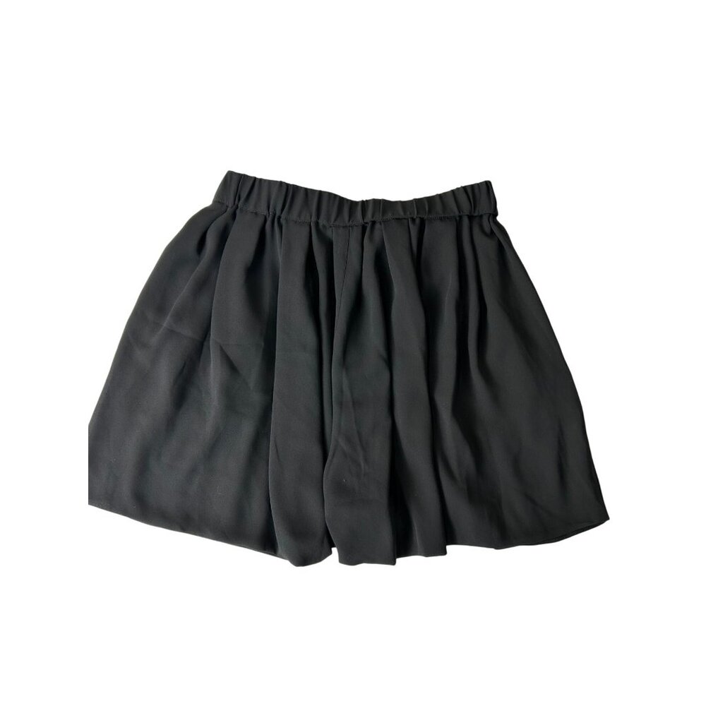 NWT Express Womens Black Pleated High-Waisted Shorts Size XS